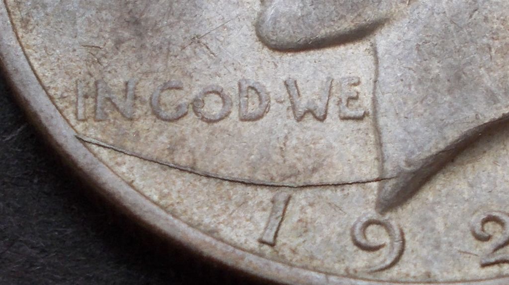 1922-D-Peace-Dollar---Gouged-Die?